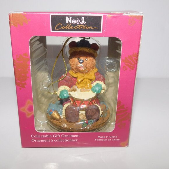 Costco Noel Collection Drummer Teddy Bear Christmas Tree Ornament - Picture 2 of 5